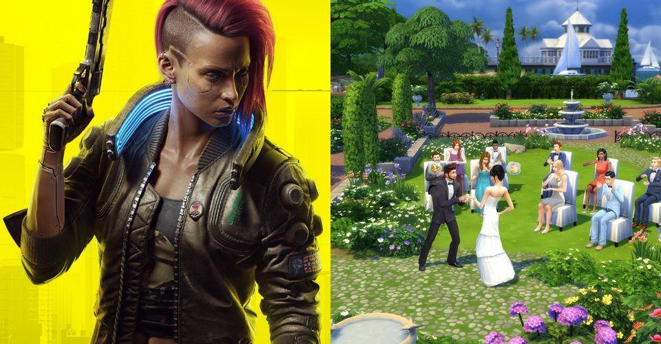 The Sims 4 Mod Lets Sims Play Cyberpunk 2077