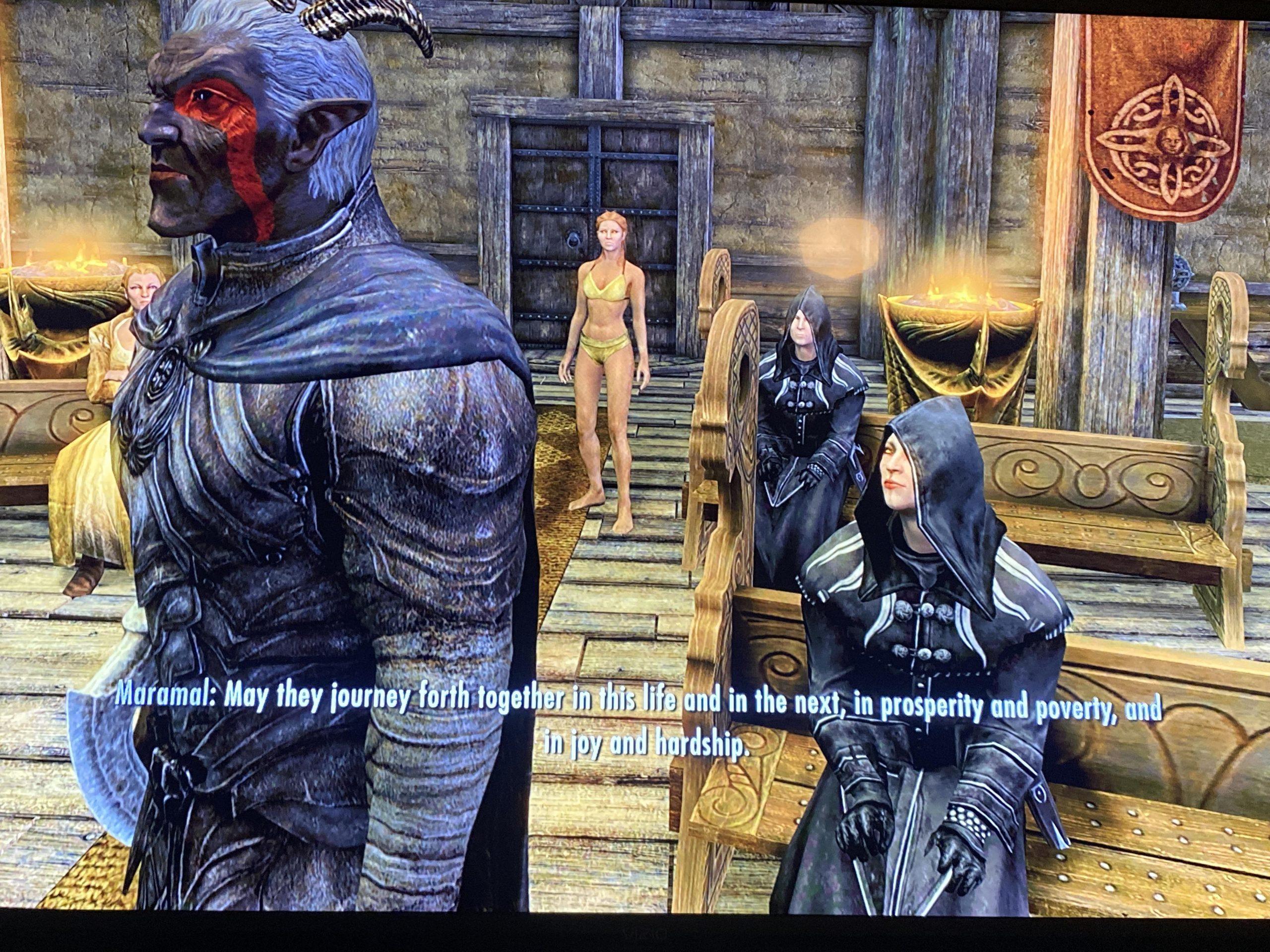 Skyrim Player Gets Weird Guests at Their Wedding