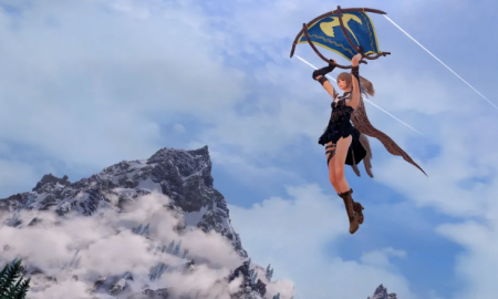 Soar around Skyrim with Link’s Breath of the Wild paraglider