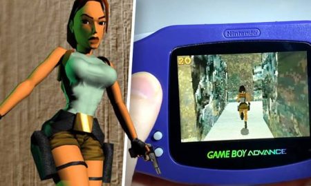 Modders get the original 'Tomb Raider" running on Game Boy Advance. It looks pretty good!