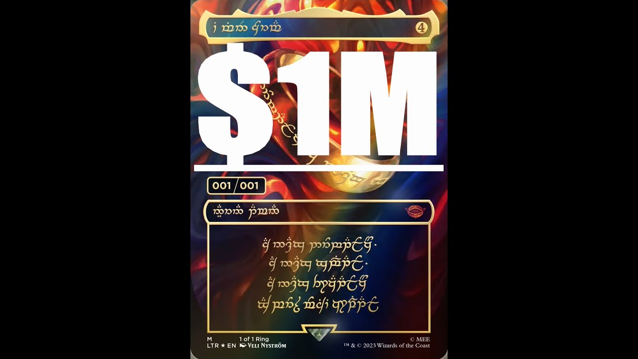 Magic: The Gathering's One Ring card now commands an estimated value of over $1 Million!