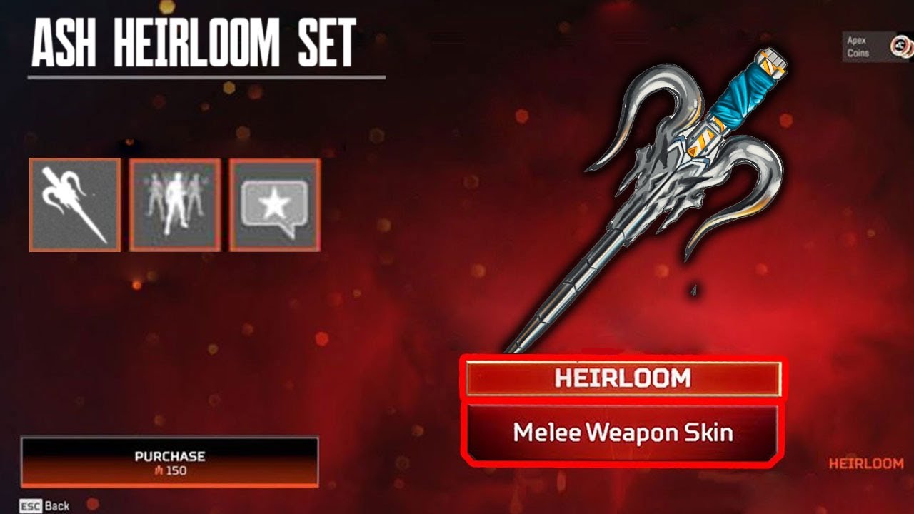 Apex Legends Heirloom Guide - Learn How to Unlock Ash's Heirloom Weapon