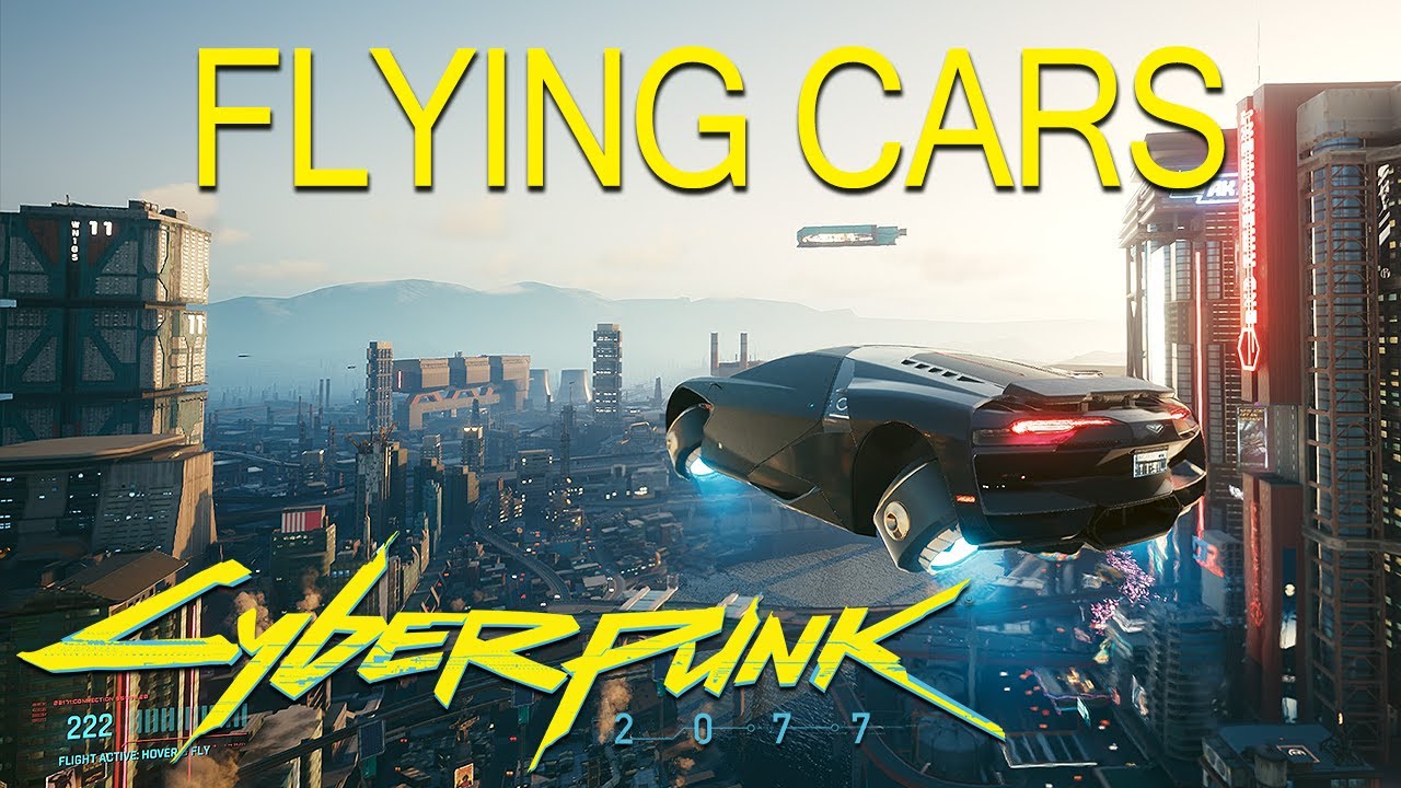 Cyberpunk 2077's flying cars are available right now, and they're amazing